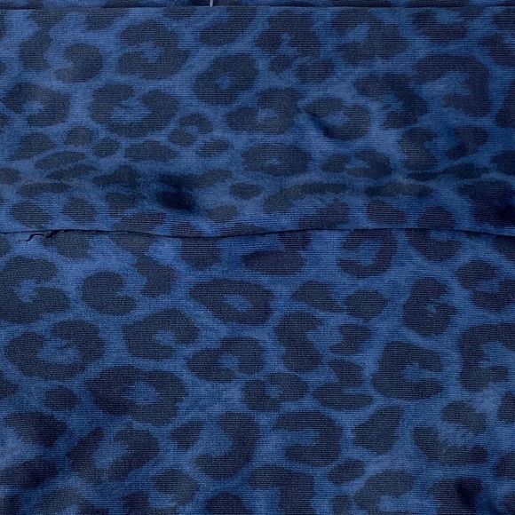 New! Acacia Mateo bikini bottom leopard animal print blue Amur 19792 - Picture 10 of 13